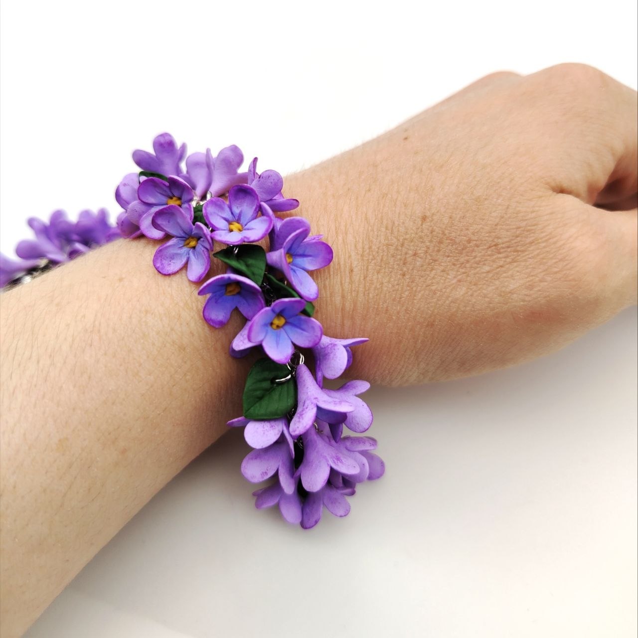 Komplet z malinami handmade bransoletka kolczyki
